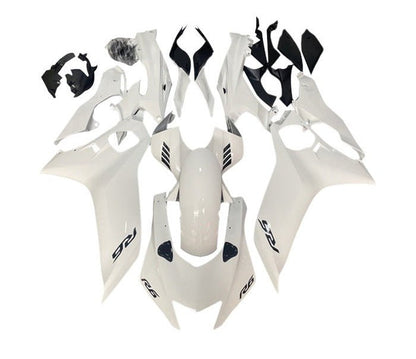 Yamaha R6 Fairings (2017-2022) White, Black Accents at KingsMotorcycleFairings.com