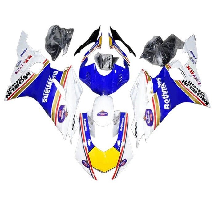 Yamaha YZF-R6 Fairings (2017-2022) White, Blue Rothmans at KingsMotorcycleFairings.com