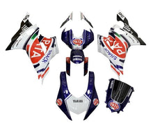 Yamaha R6 Fairings (2017-2022) White, Dark Blue, Pata at KingsMotorcycleFairings.com