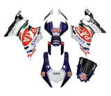 Yamaha YZF-R6 Fairings (2017-2022) White, Dark Blue, Pata at KingsMotorcycleFairings.com