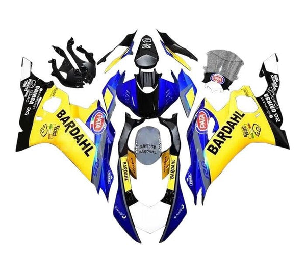 Yamaha R6 Fairings (2017-2022) Yellow, Blue, Bardahl at KingsMotorcycleFairings.com