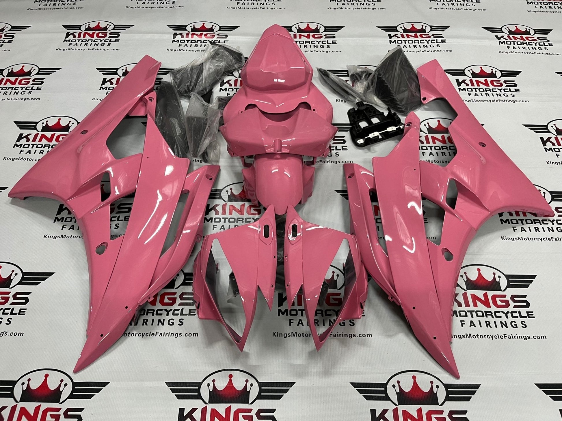 Yamaha R6 Fairings (2006-2007) Light Pink from KingsMotorcycleFairings.com