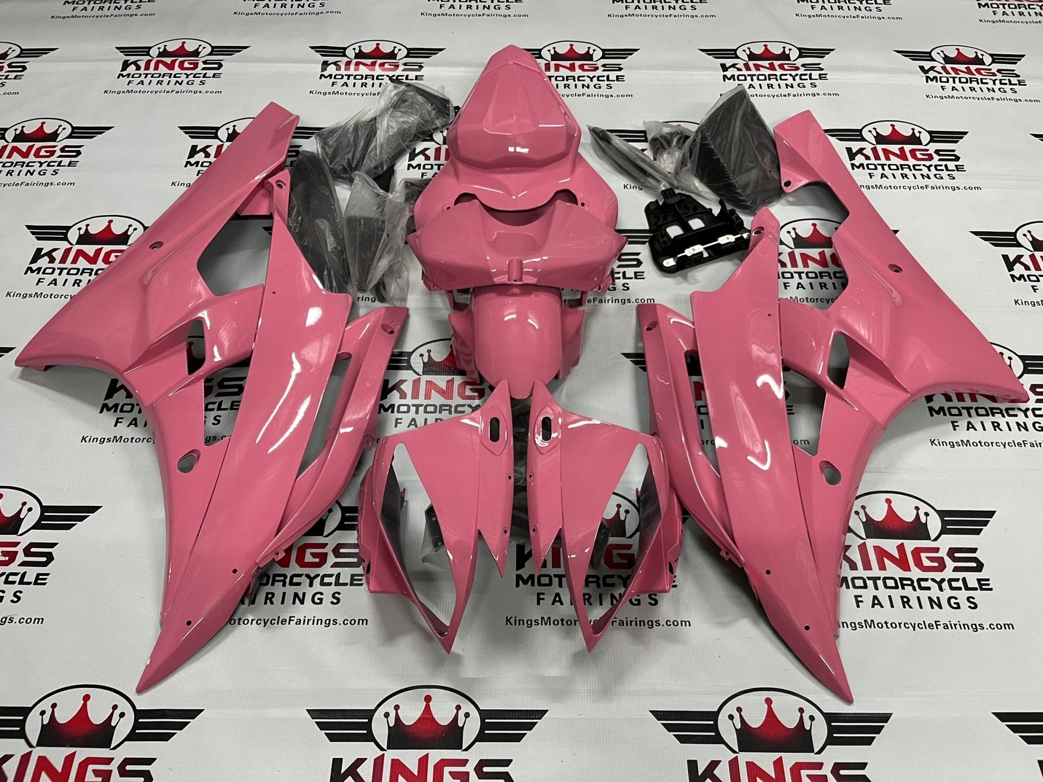 Yamaha R6 Fairings (2006-2007) Light Pink from KingsMotorcycleFairings.com