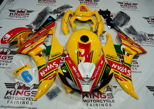 Yamaha R6 Fairings (2006-2007) Yellow Swan at KingsMotorcycleFairings.com