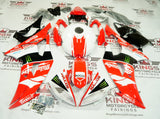 Yamaha YZF-R6 (2008-2016) Red, White Monster Fairings at KingsMotorcycleFairings.com