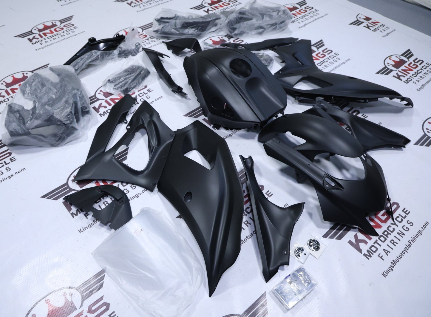 Yamaha R7 Fairing Kit (2021-2025) Flat Black at KingsMotorcycleFairings.com