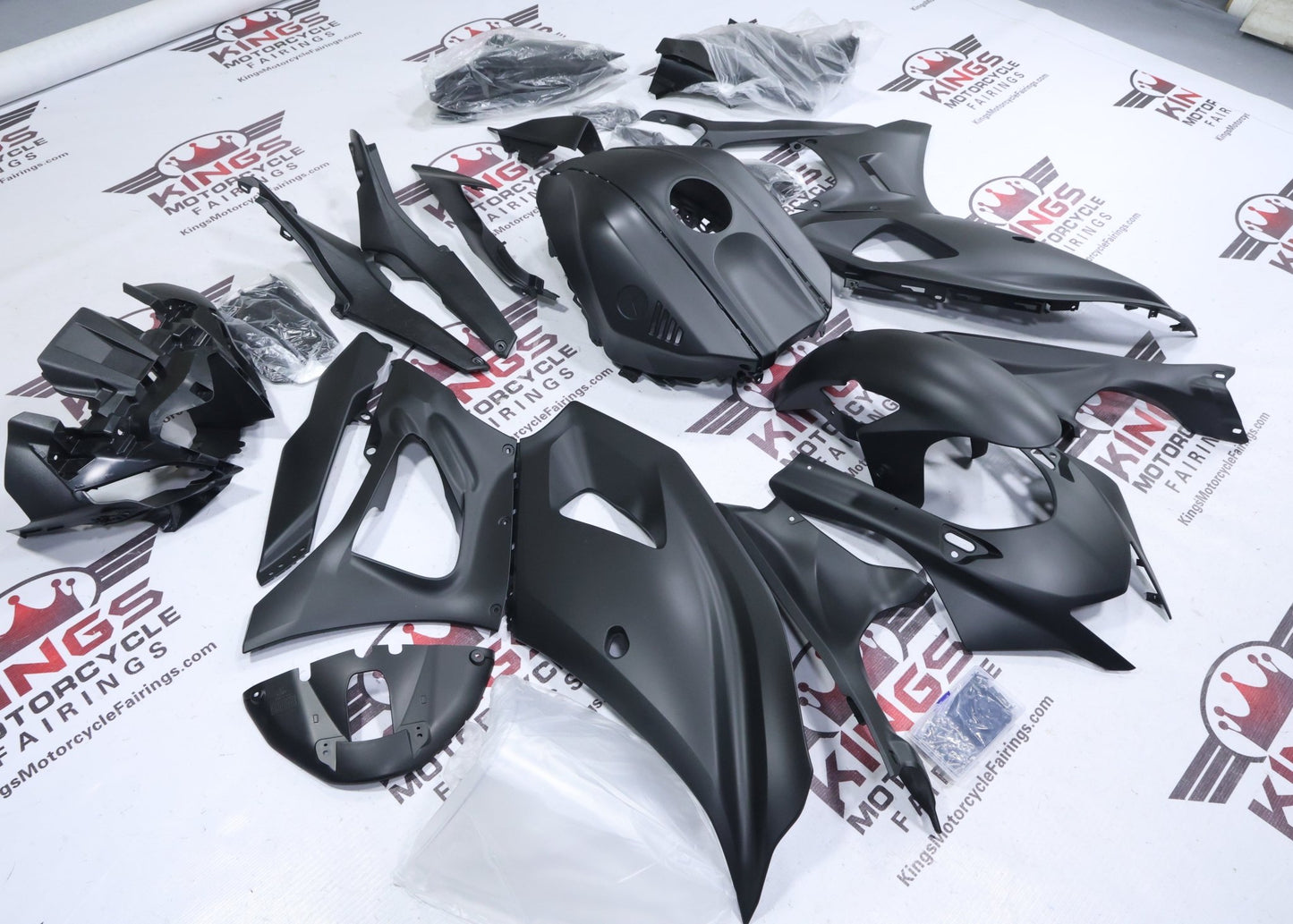 Yamaha R7 Fairing Kit (2021-2025) Flat Black at KingsMotorcycleFairings.com