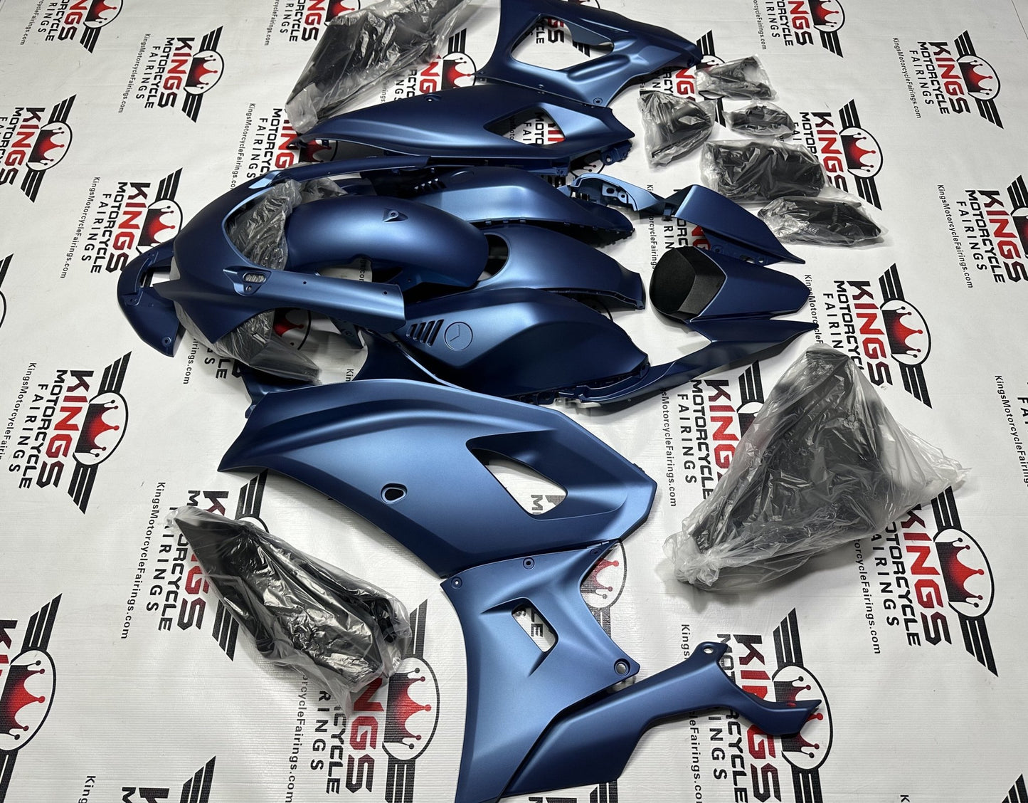 Yamaha R7 Fairing Set (2021-2025) Flat Blue at KingsMotorcycleFairings.com