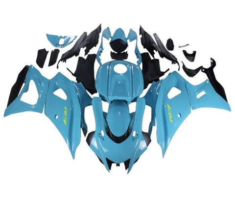 Yamaha R7 Fairings (2021-2024) Blue Turquoise, Yellow at KingMotorcycleFairings.com