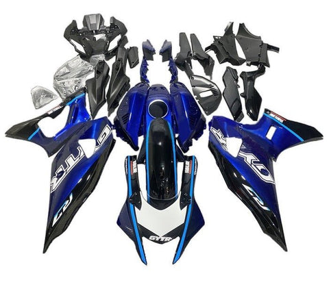 Yamaha R7 Fairings (2021-2024) Blue, Black, Light Blue at KingMotorcycleFairings.com