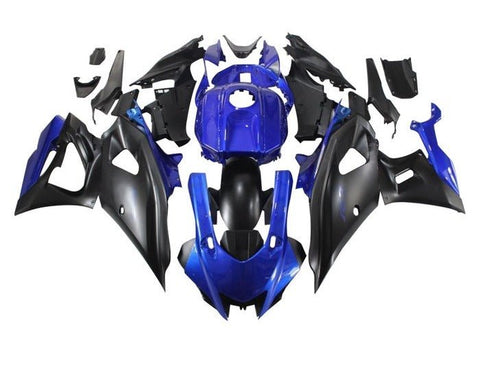 Yamaha R7 Fairings (2021-2024) Blue, Matte Black at KingMotorcycleFairings.com