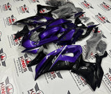 Yamaha R7 Fairings (2021-2024) Purple, Black at KingsMotorcycleFairings.com