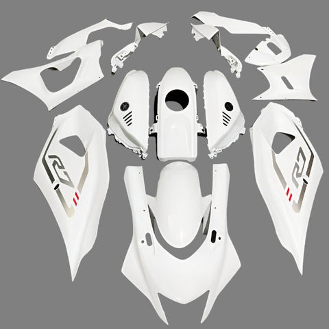 Yamaha R7 Fairings (2021-2024) White, Silver at KingMotorcycleFairings.com