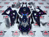 Yamaha R7 Fairings (2021-2025) Black Chameleon Honeycomb at KingsMotorcycleFairings.com