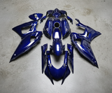 Yamaha R7 Fairings (2021-2025) Blue Faux Carbon Fiber at KingsMotorcycleFairings.com