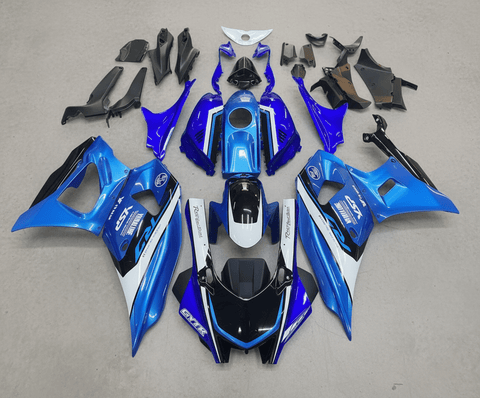 Yamaha R7 Fairings (2021-2025) Blue, Light Blue, White, Black at KingsMotorcycleFairings.com