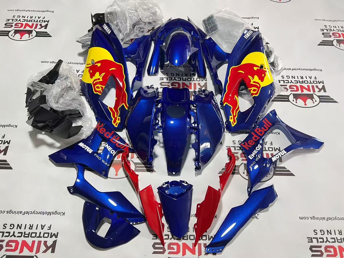 Yamaha R7 Fairings (2021-2025) Blue, Red, Yellow RedBull at KingsMotorcycleFairings.com