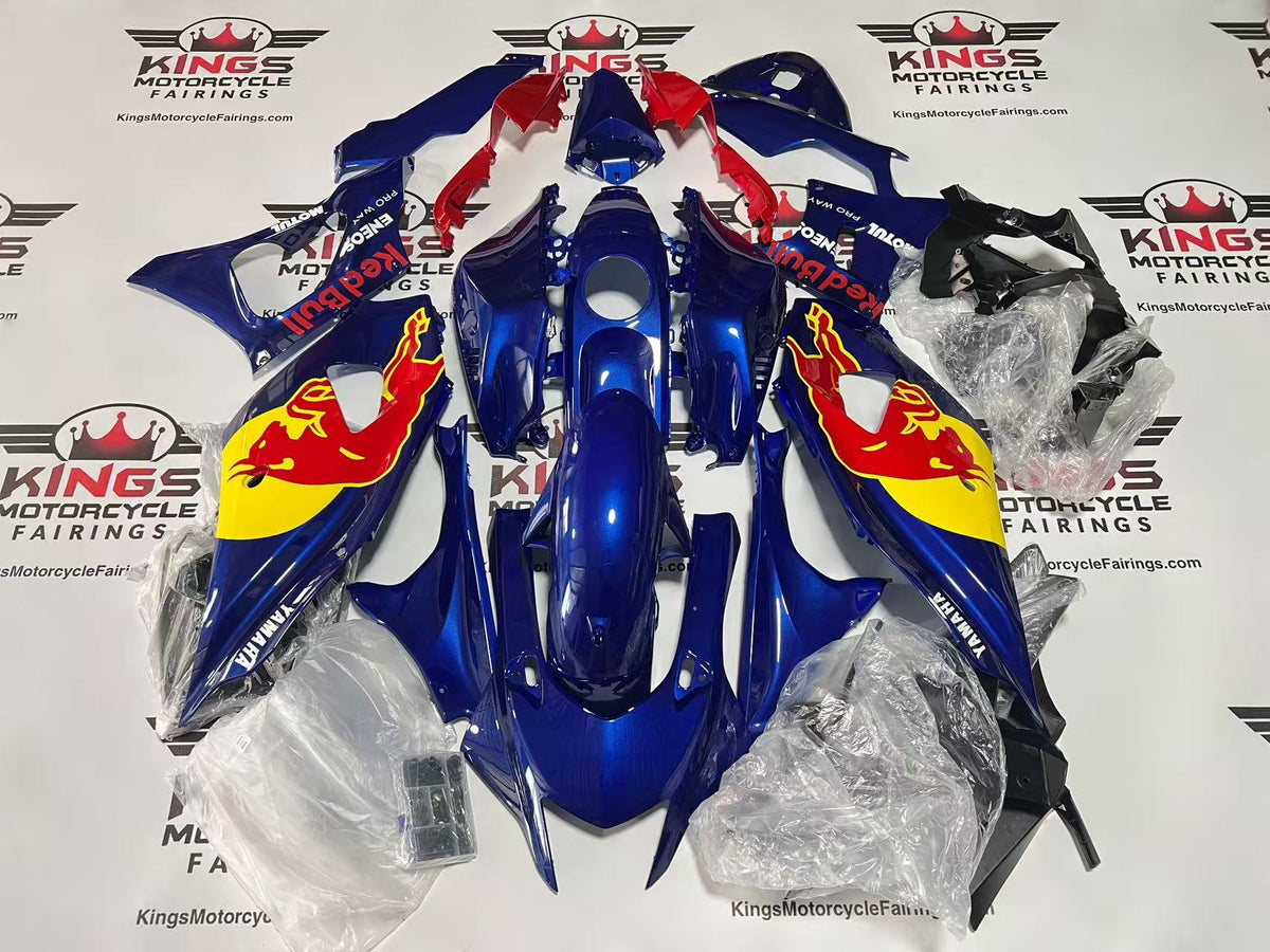 Yamaha R7 Fairings (2021-2025) Blue, Red, Yellow RedBull from KingsMotorcycleFairings.com