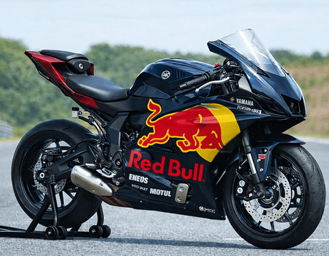 Yamaha R7 Fairings (2021-2025) Blue, Yellow, Red Bull at KingsMotorcycleFairings.com