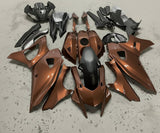 Yamaha R7 Fairings (2021-2025) Brown, Matte Black at KingsMotorcycleFairings.com