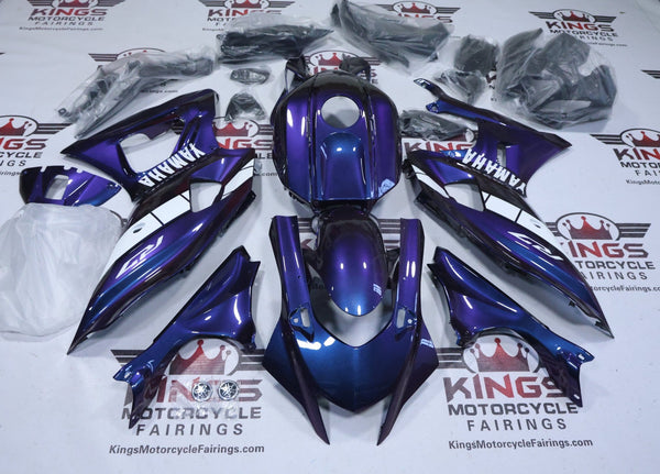 Yamaha R7 Fairings (2021-2025) Chameleon Purple, Blue, White at KingsMotorcycleFairings.com