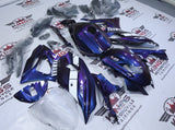 Yamaha R7 Fairings (2021-2025) Chameleon Purple, Blue, White from KingsMotorcycleFairings.com