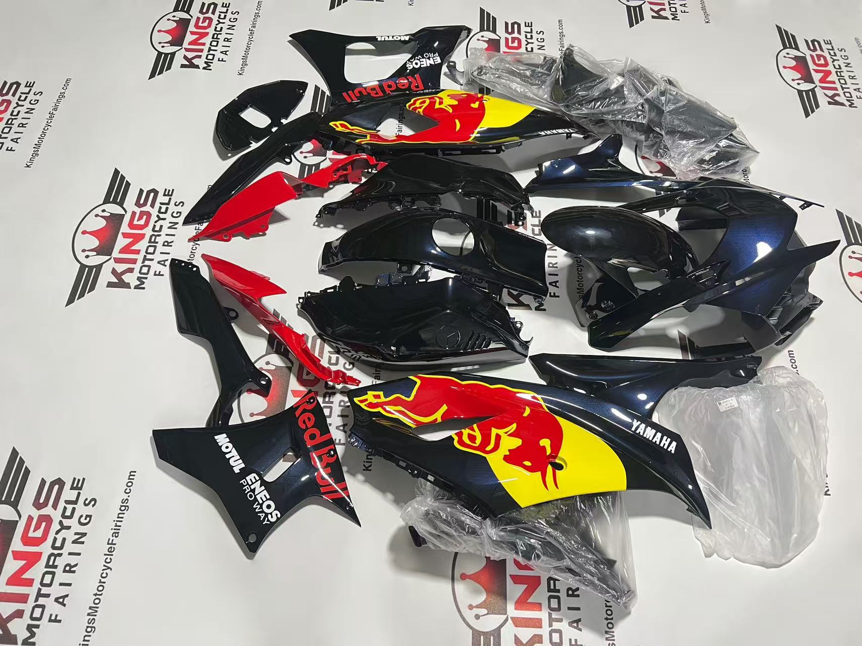 Yamaha R7 Fairings (2021-2025) Dark Blue, Yellow, RedBull from KingsMotorcycleFairings.com