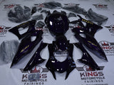 Yamaha R7 Fairings (2021-2025) Dark Purple, Gold at KingsMotorcycleFairings.com