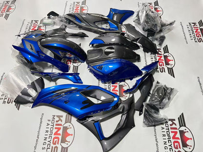 Yamaha R7 Fairings (2021-2025) Faux Carbon Fiber, Blue from KingsMotorcycleFairings.com