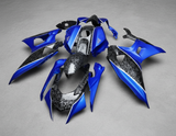 Yamaha R7 Fairings (2021-2025) Forged Carbon Fiber Style, Blue, White at KingsMotorcycleFairings.com