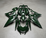 Yamaha R7 Fairings (2021-2025) Green Faux Carbon Fiber at KingsMotorcycleFairings.com