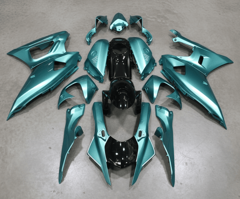 Yamaha R7 Fairings (2021-2025) Green Teal at KingsMotorcycleFairings.com