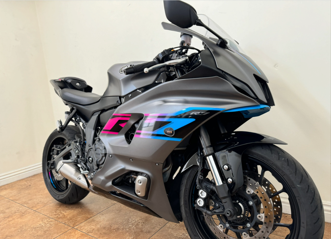 Yamaha R7 Fairings (2021-2025) Matte Gray, Blue, Pink at KingsMotorcycleFairings.com