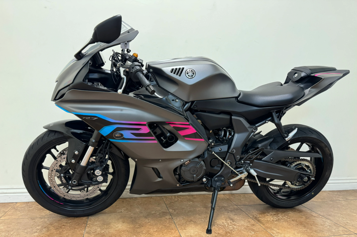 Yamaha R7 Fairings (2021-2025) Matte Gray, Blue, Pink from KingsMotorcycleFairings.com