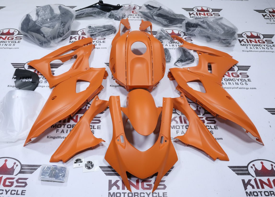 Yamaha R7 Fairings (2021-2025) Matte Orange from KingsMotorcycleFairings.com