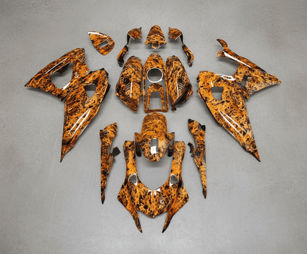 Yamaha R7 Fairings (2021-2025) Orange Flames | Kings Moto