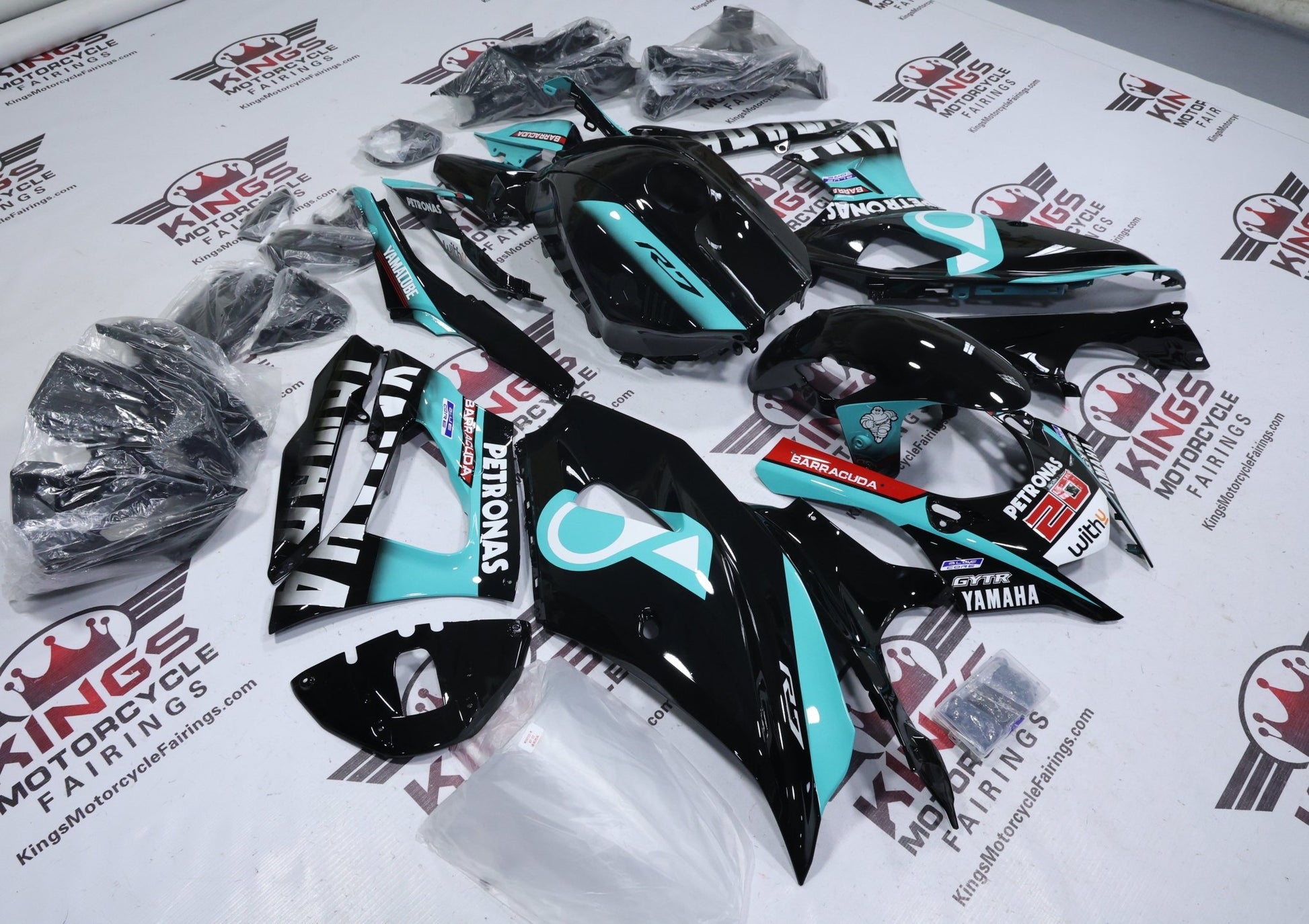 Yamaha R7 Fairings (2021-2025) Petronas Black at KingsMotorcycleFairings.com