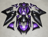 Yamaha R7 Fairings (2021-2025) Purple, Matte Black from KingsMotorcycleFairings.com