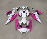 Yamaha R7 Fairings (2021-2025) White, Pink, Black at KingsMotorcycleFairings.com