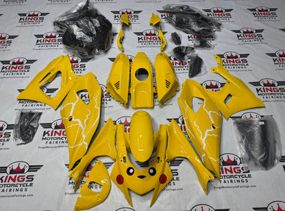 Yamaha R7 Fairings (2021-2025) Yellow Pikachu at KingsMotorcycleFairings.com