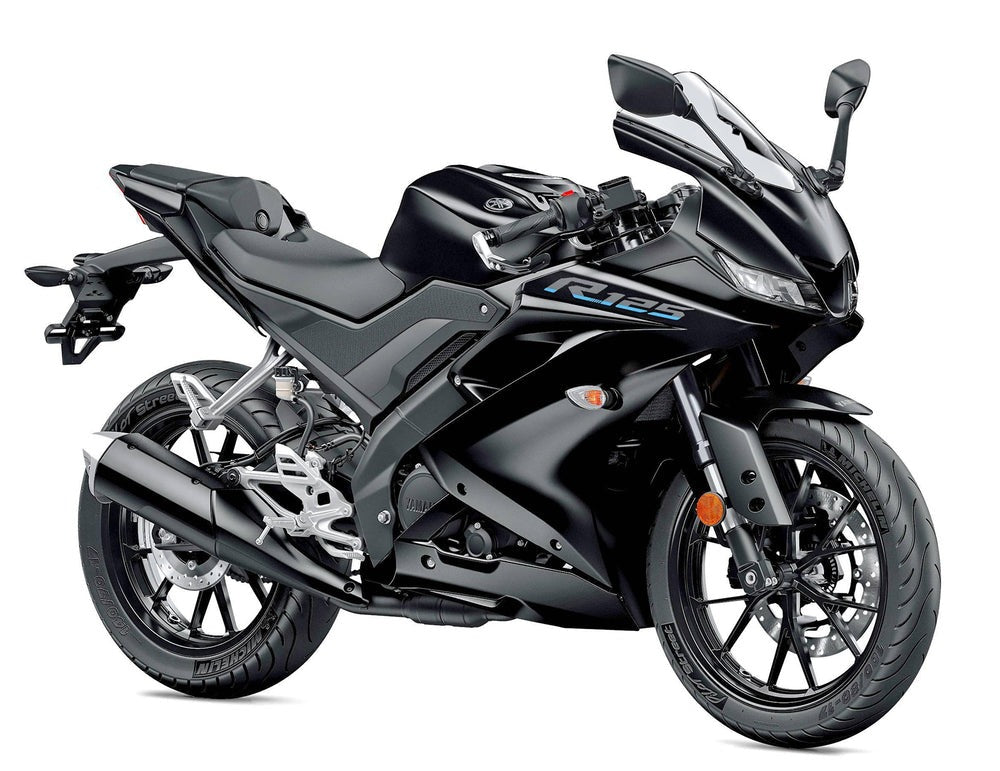 Yamaha R125 (2019-2024) Matte Black at KingsMotorcycleFairings.com