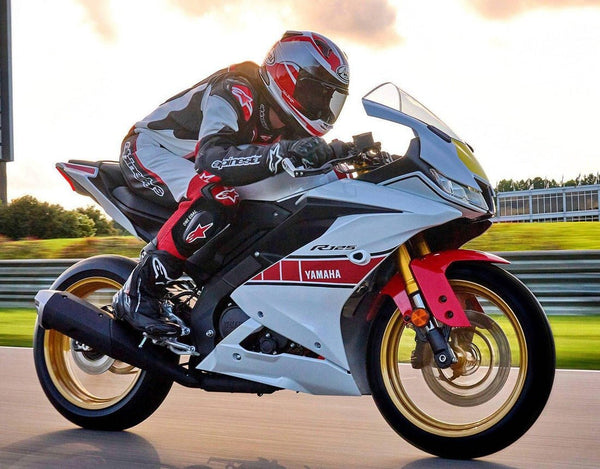 Yamaha YZF-R125 (2019-2024) White, Red, Yellow at KingsMotorcycleFairings.com