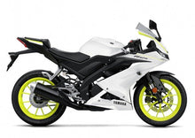 Yamaha YZF-R125 (2019-2024) White, Yellow at KingsMotorcycleFairings.com