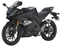 Yamaha YZF-R15 (2018-2024) Matte Black, Silver from KingsMotorcycleFairings.com