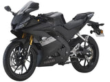 Yamaha YZF-R15 (2018-2024) Matte Black, Silver at KingsMotorcycleFairings.com