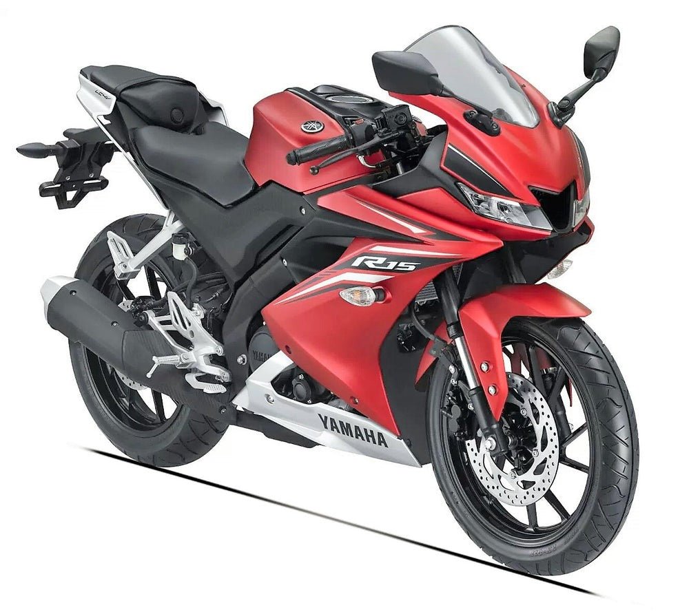 Yamaha YZF-R15 (2018-2024) Matte Red, Black from KingsMotorcycleFairings.com