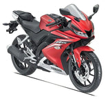 Yamaha YZF-R15 (2018-2024) Matte Red, Black at KingsMotorcycleFairings.com
