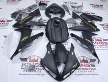 Yamaha YZF-R1 Fairing Kit (2004-2006) Flat Black, Flat Gold at KingsMotorcycleFairings.com