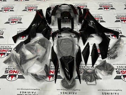 Yamaha YZF-R1 Fairing Kit (2020-2025) Black, Red Stripe at KingsMotorcycleFairings.com