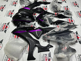 Yamaha YZF-R1 Fairing Kit (2020-2025) Faux Carbon Fiber, Purple Striped at KingsMotorcycleFairings.com